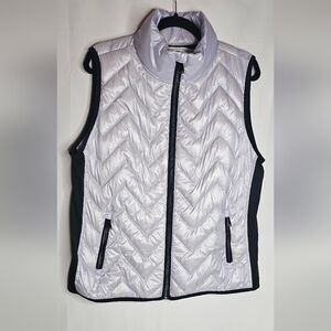 Christopher & Banks Vest Quilted Down Puffer Women's Size Large Lightweight